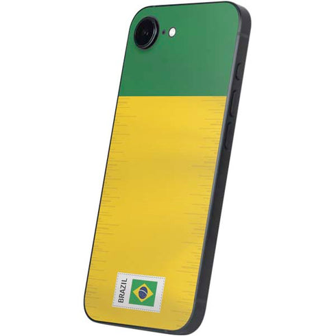 Brazil Soccer Flag iPhone 16e Skin